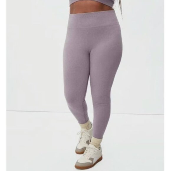EVERLANE light purple seamless leggings size XL/XXL - Picture 1 of 6